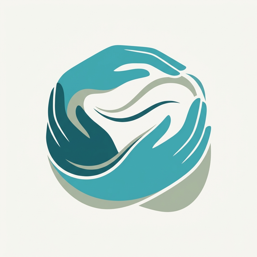 Abstract illustration representing compassion and emotional support